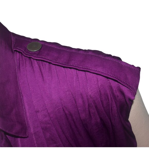 Lanvin 2011 Purple Dress with Sash Belt M - Picture 4 of 9